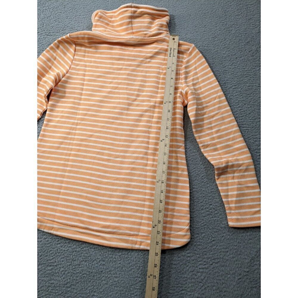 T by Talbots Pullover Womens Small Petite PS Funnel Neck Delightful Stripe - Picture 6 of 11